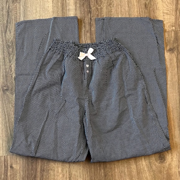 Betsey Johnson Other - NWT Betsey Johnson Black/White Polka Dot PJ Lounge Pants Sz M